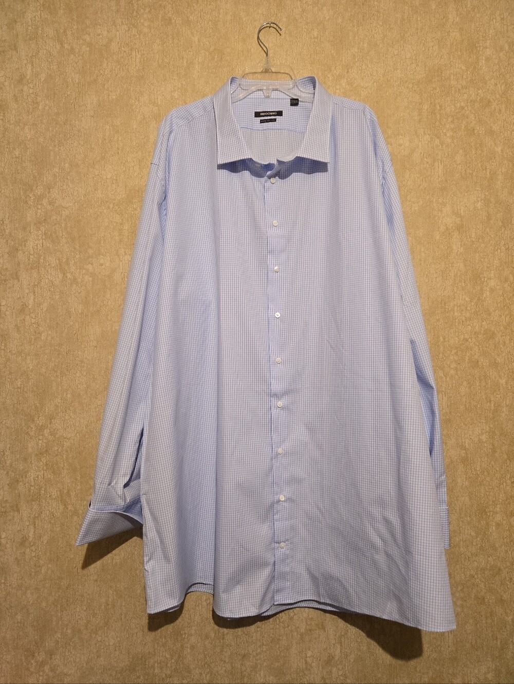 Indochino Men's Light Blue Gingham Button-Down Shirt